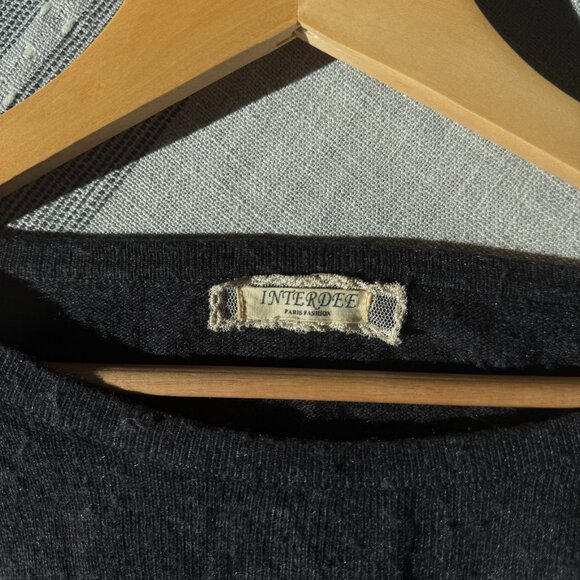 Rare Vintage INTERDEE wool jumper with skull metal studded beads - Picture 3 of 4